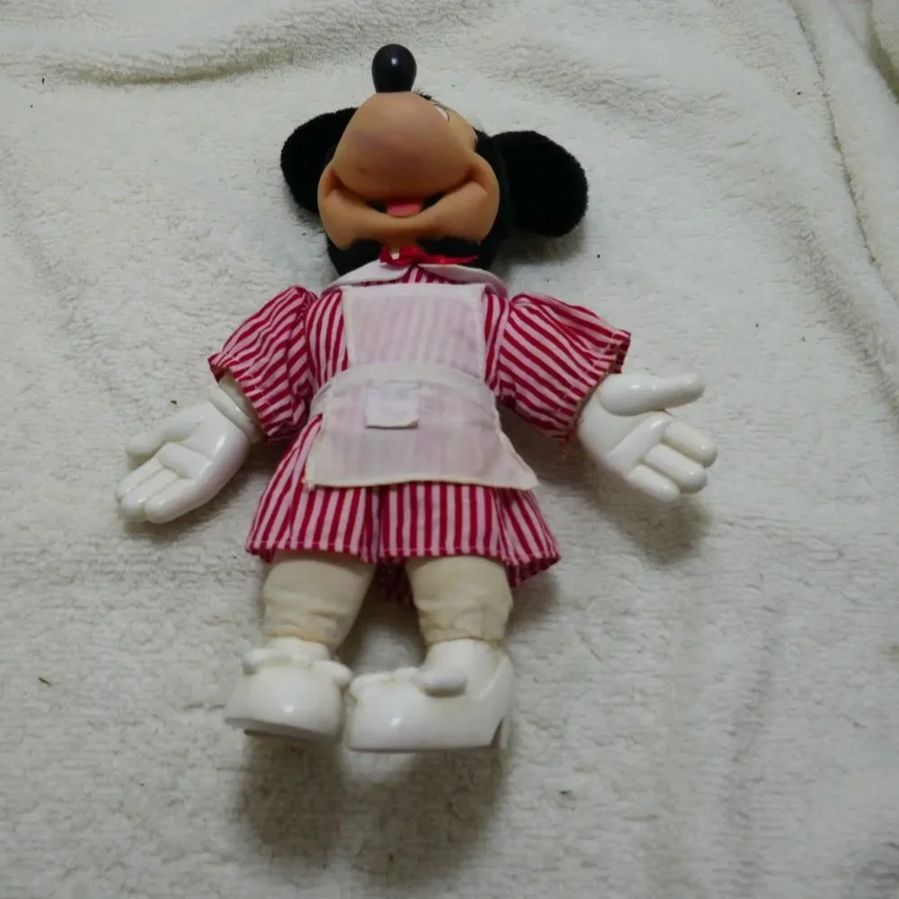 Mickey & Pals Dress-Ups plush doll Candy Striper Minnie Vintage Nurse Doll